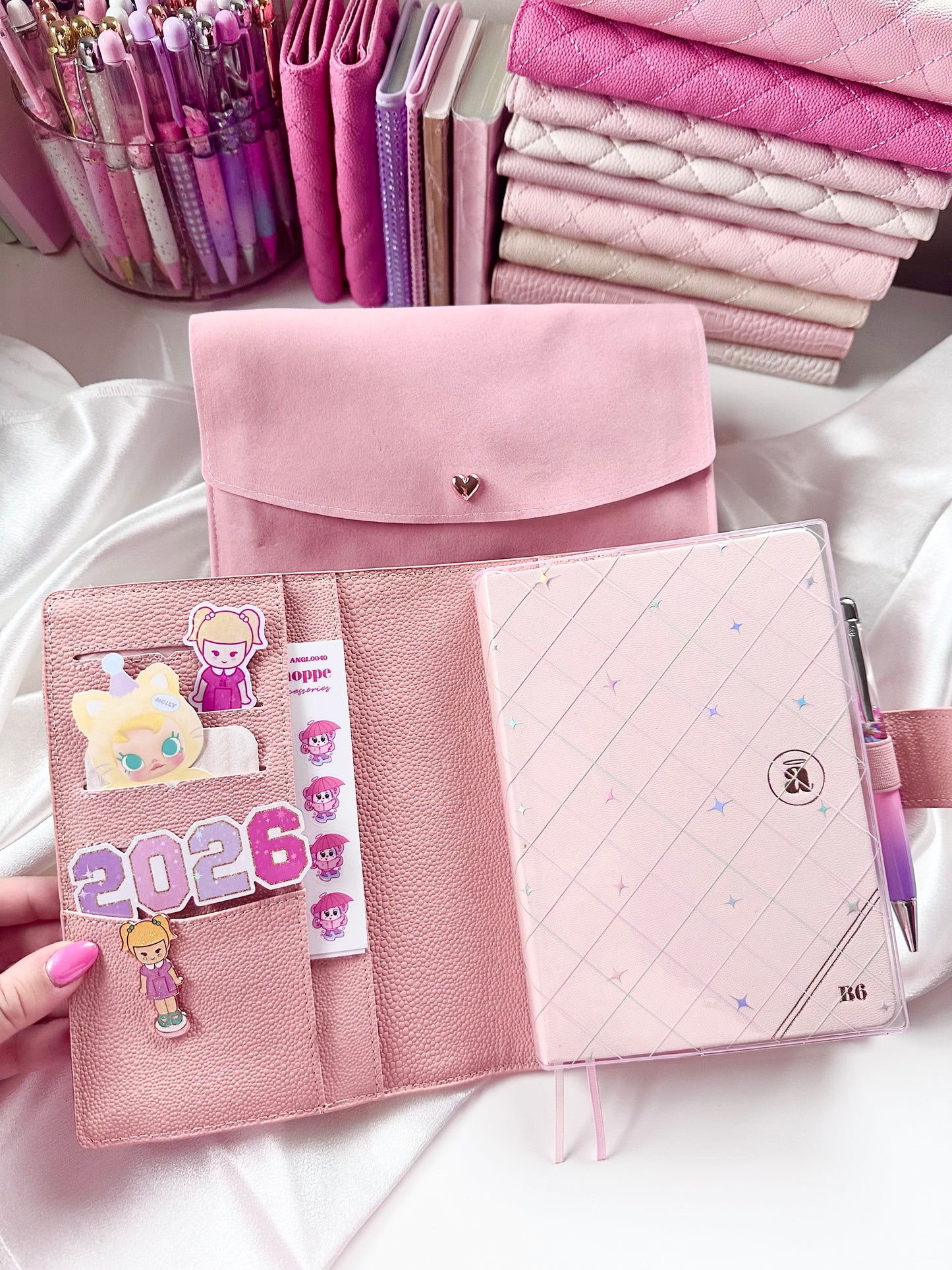 heirloom rose b6 quilted cover