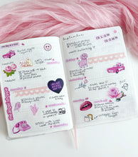 (Pink) date dot stickers
