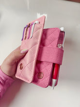 * PRESALE- NO CODES - 1 left * Azalea Pink Quilted Passport Cover