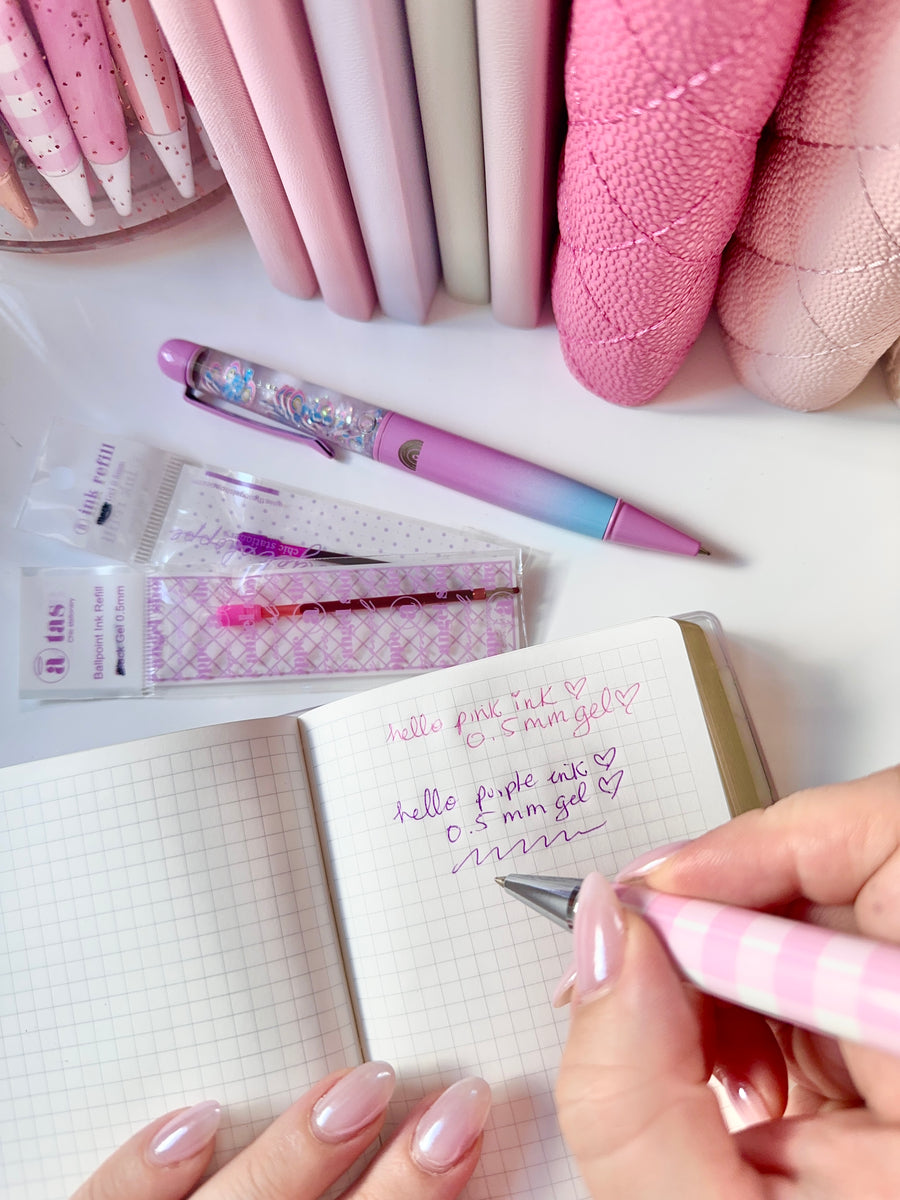 Set of 6 gel pens- Pink Series