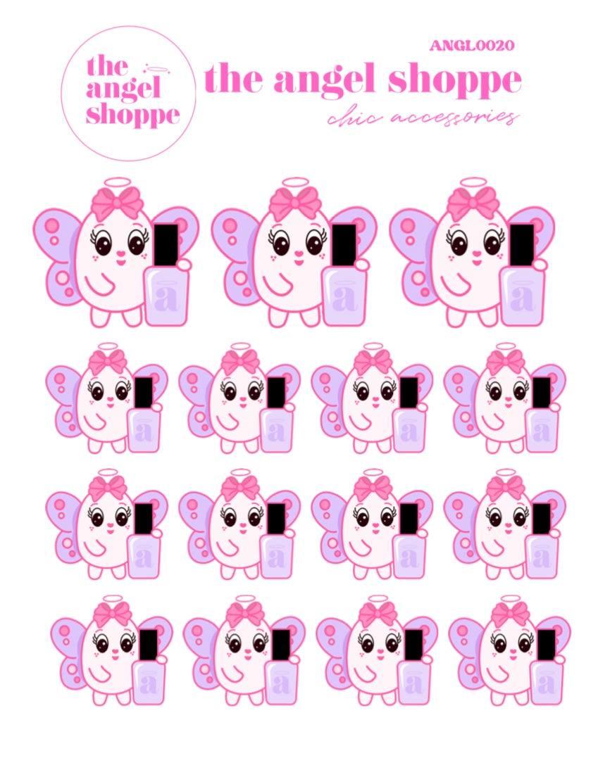 Nails Angel stickers - character stickers