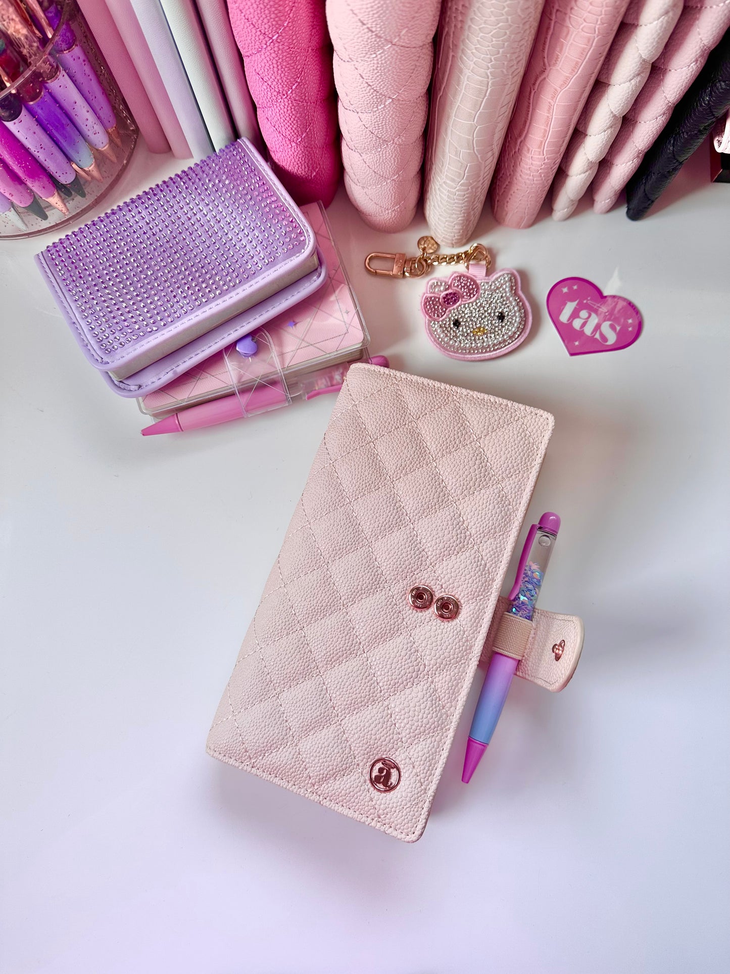 Blushing Pink Quilted Weeks Cover