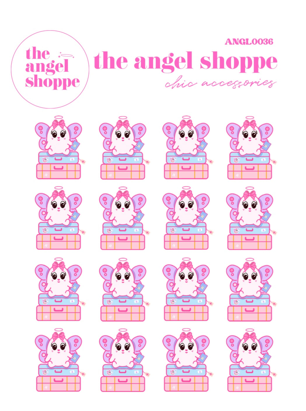 Traveling/ packing bags - character stickers