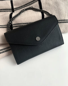 * 2 left * Black Noir Clutch (weeks cover & purse) WITH chain * NO coupon codes!*