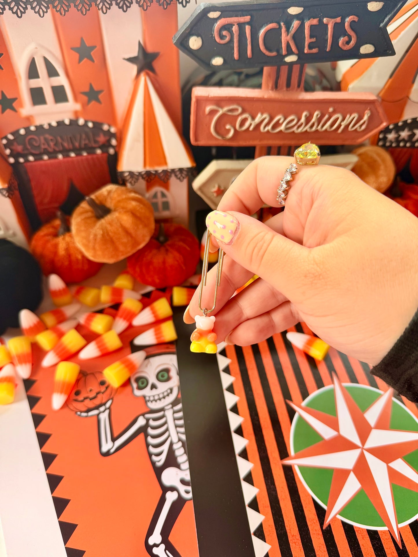 Candy corn gummy bear
