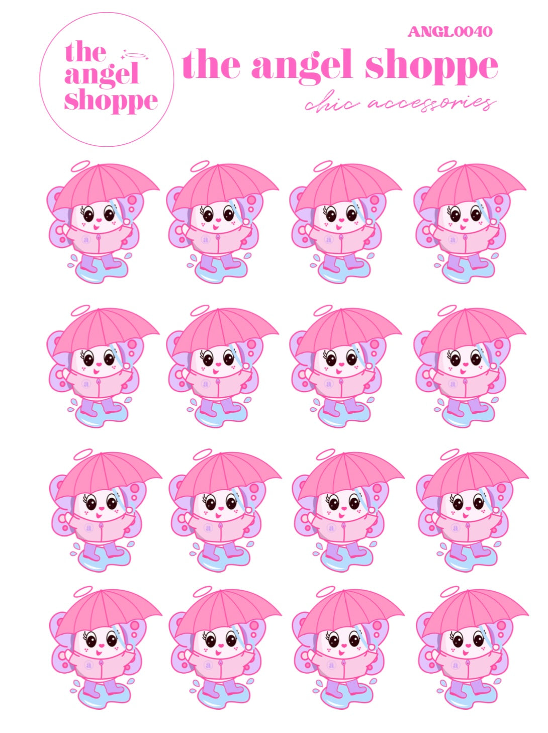 Rainy Day - character stickers