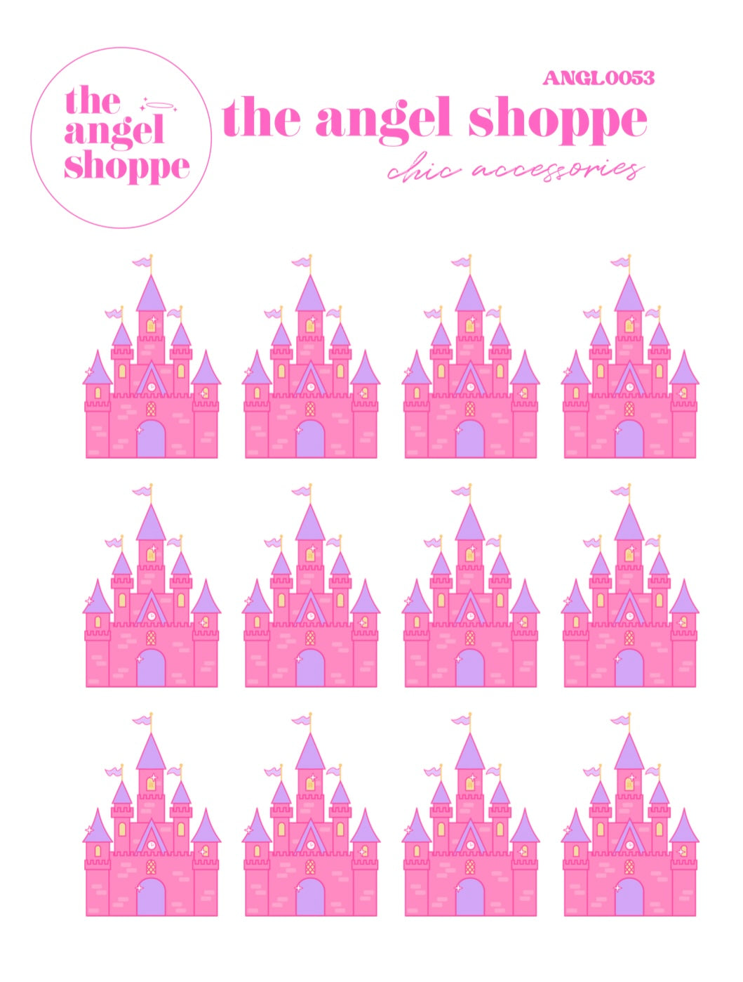Princess sticker sheet