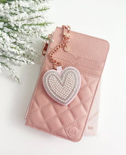 Lover designer heart keychains - pearls and crystals * Limited Edition *