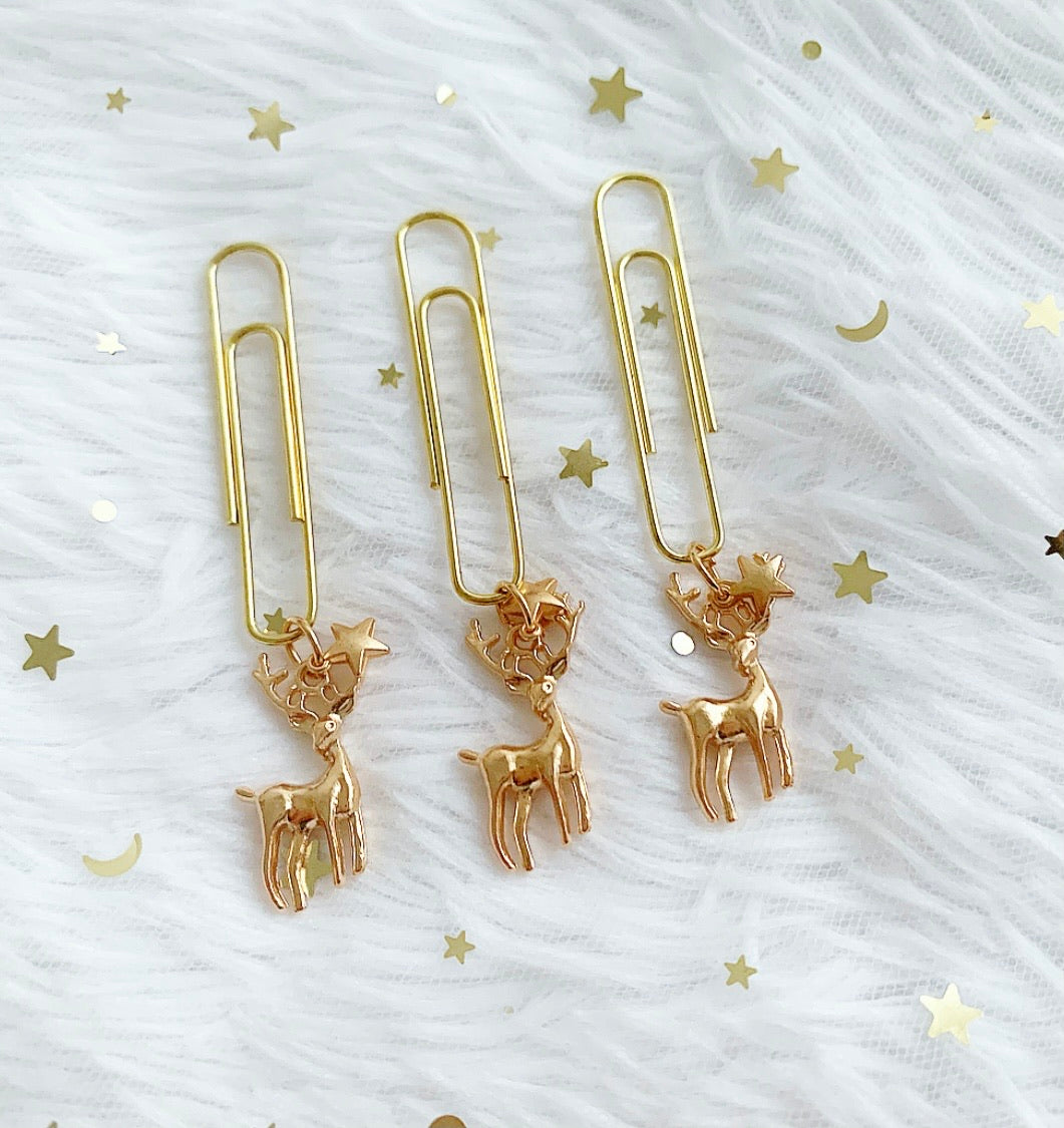 Gold deer clip