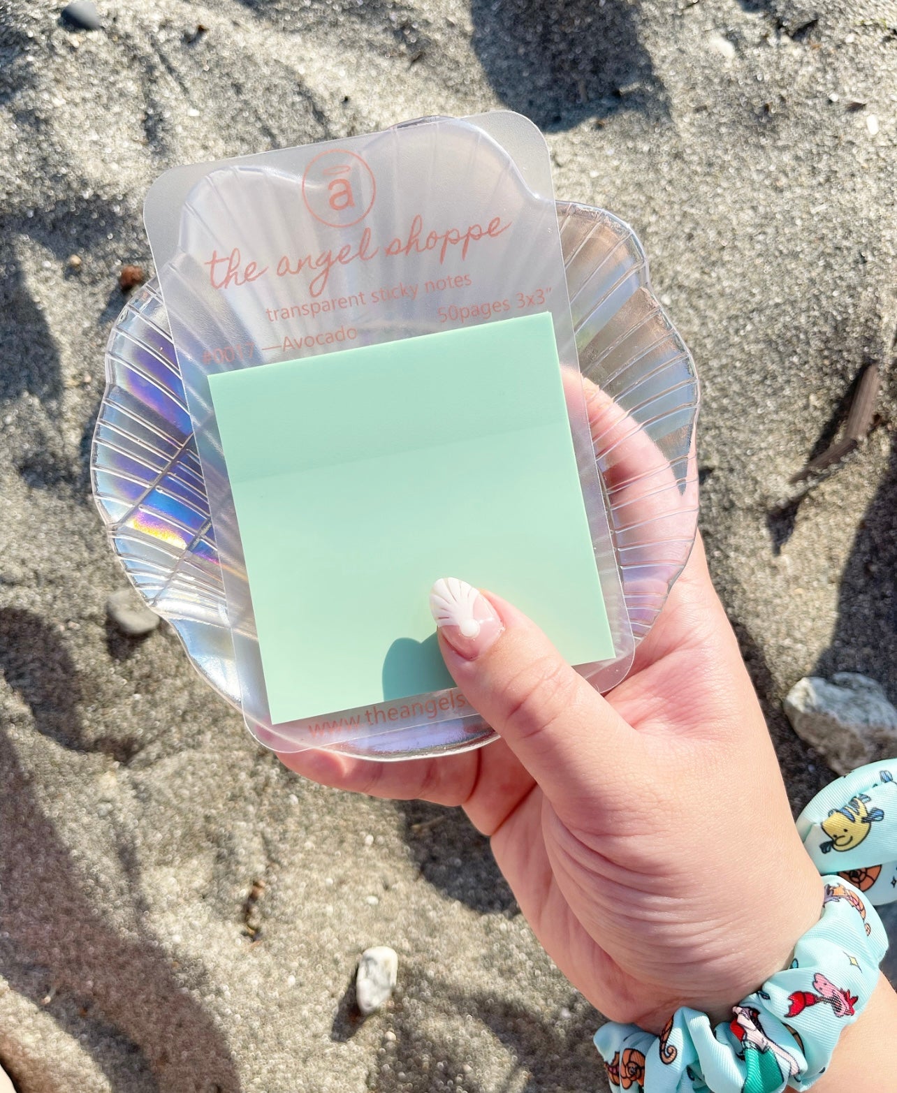 Avocado Transparent Sticky Notes