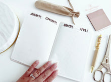 * 14 left * B6 TAS planners - white Tomoe River Paper