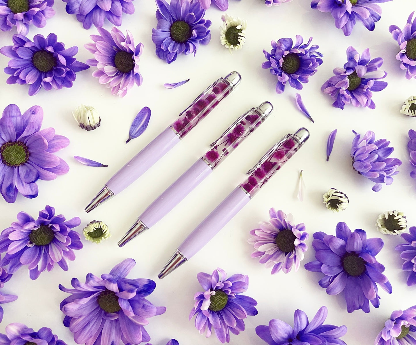 Forget Me Not pen - real florals