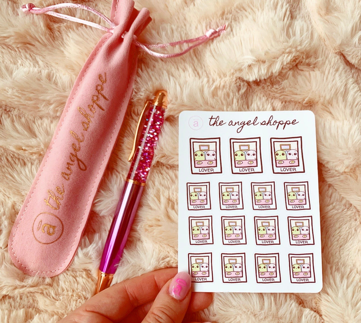 date night insta camera: bubz character stickers