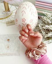100% real silk - ballet slippers luxe hair scrunchie
