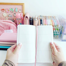 TAS weekly planner with white TOMOE RIVER PAPER