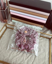 * LOW STOCK * 100% real silk - dusty rose luxe hair scrunchie