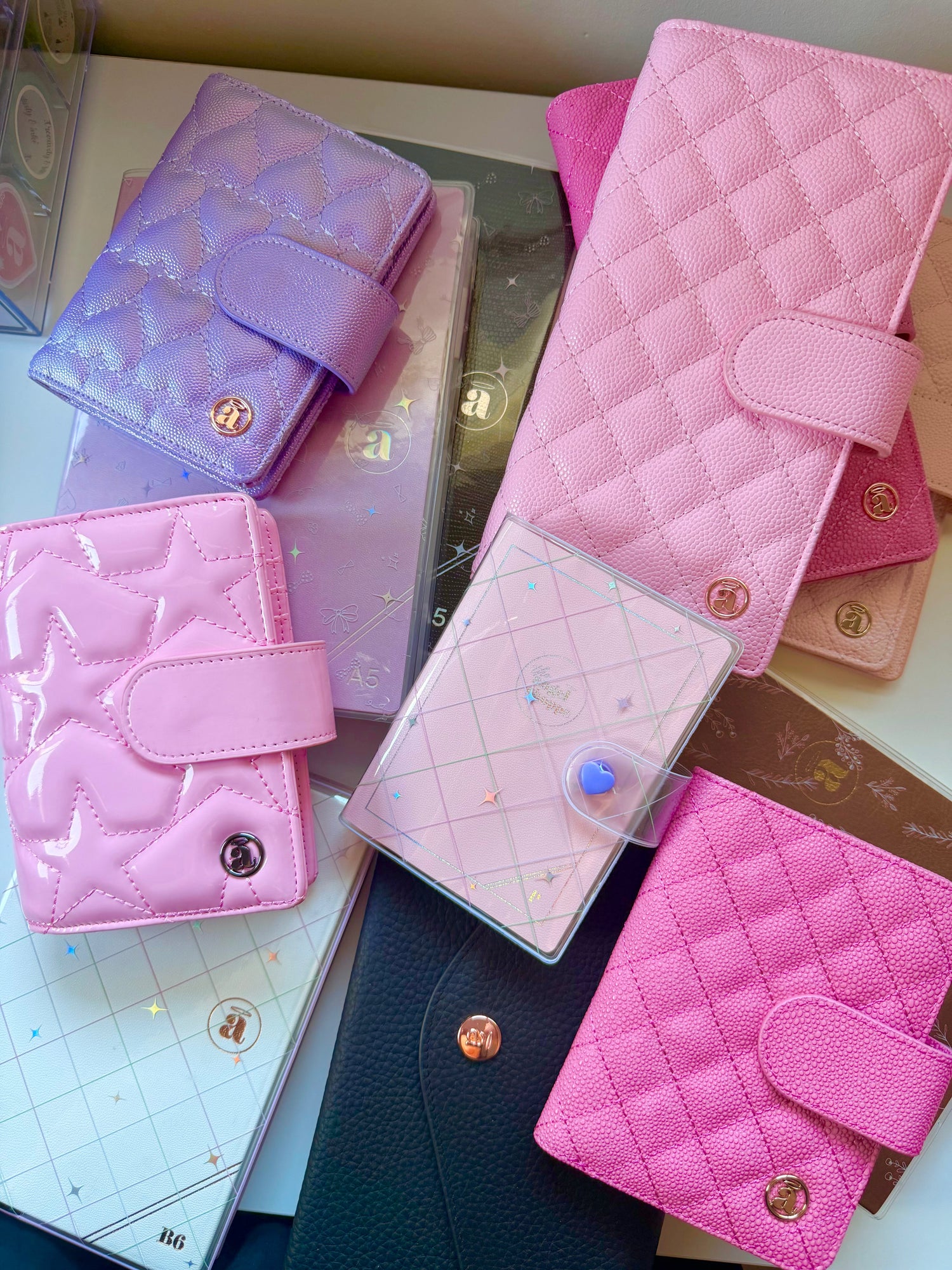 planner covers (leather, vegan & jelly)