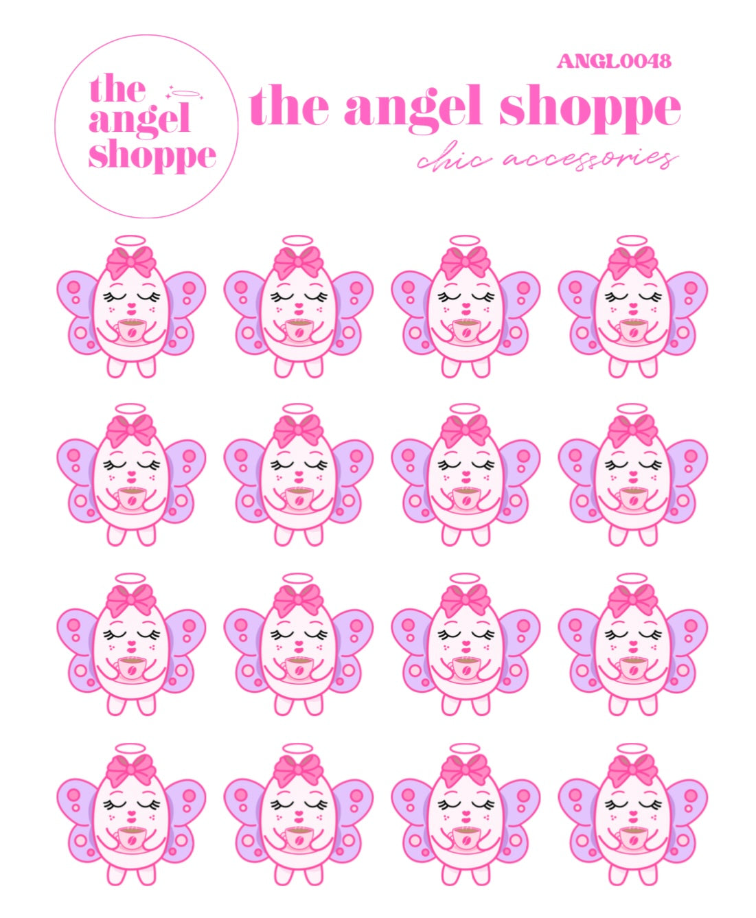 Cup of coffee/ Coffee lover - character stickers