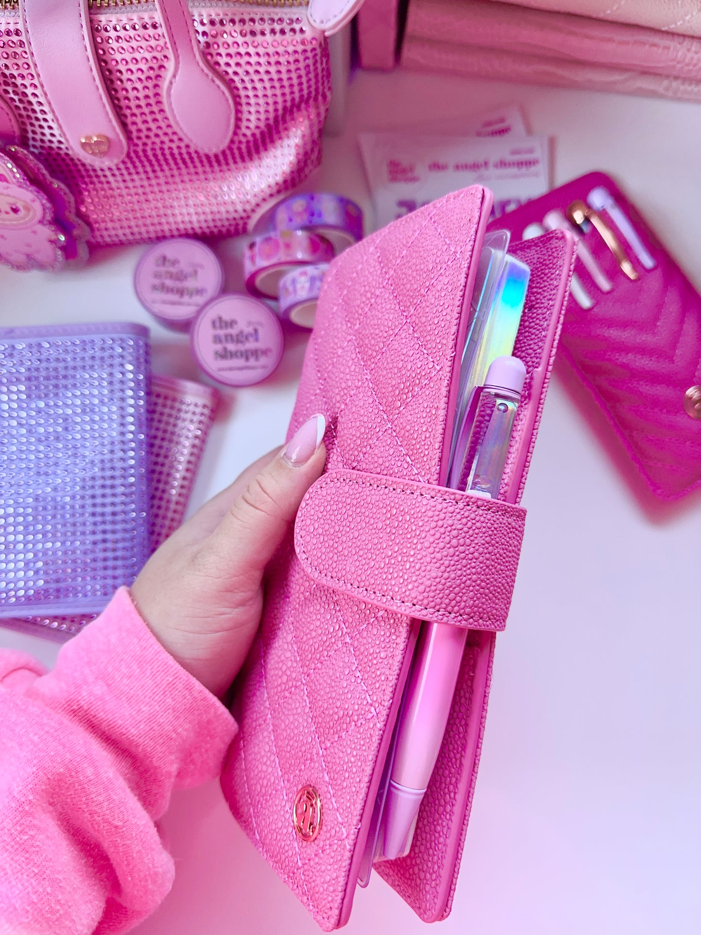 Azalea Pink Quilted Weeks Cover