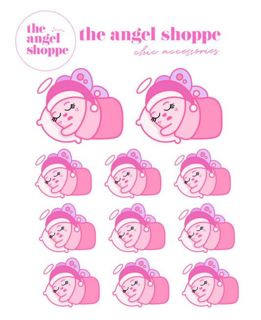 Angel sleeping/taking a nap -  character stickers