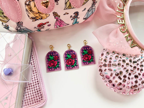 * 2 left * Enchanted Rose charm