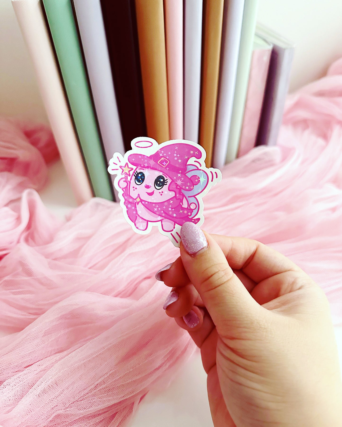 Angel fairy witch vinyl sticker