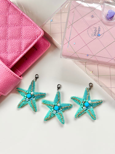 * 2 left * Starfish beaded charm