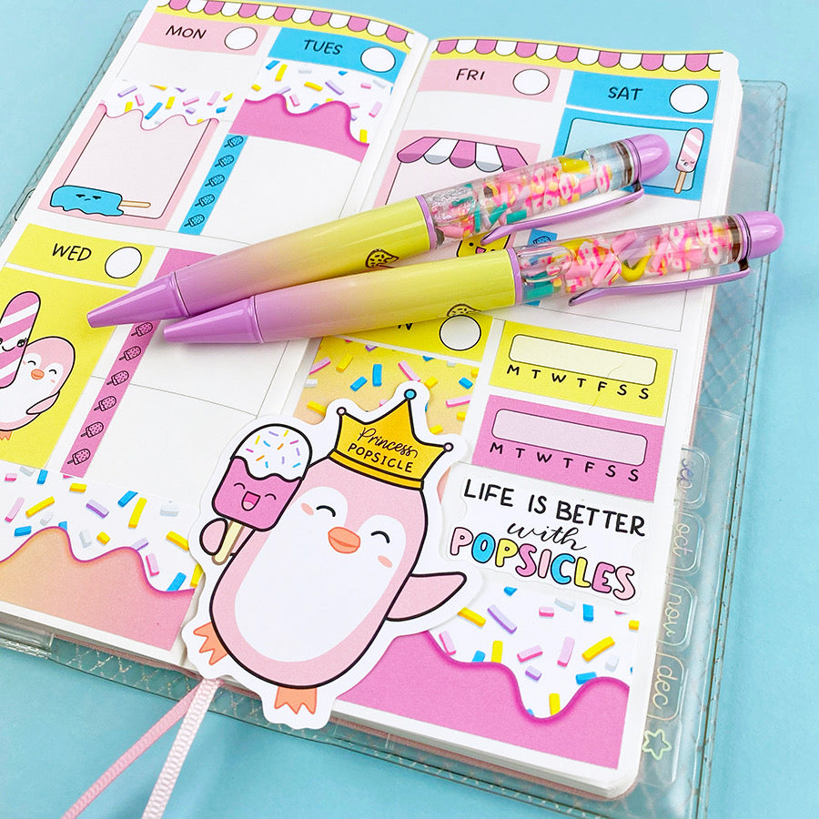 Popsicles! Pen Shine Sticker Studio Collab