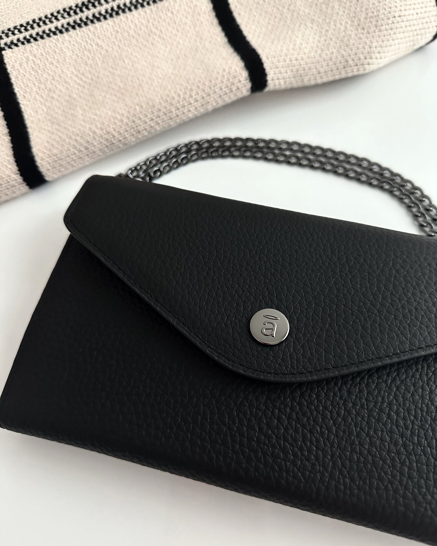 Black Noir Clutch (weeks cover & purse) WITH chain