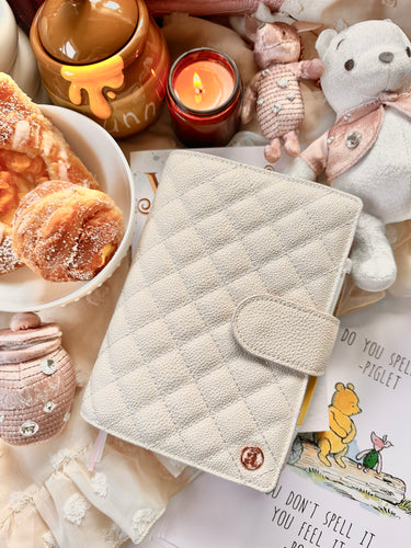 Vanilla Quilted B6 Planner Cover