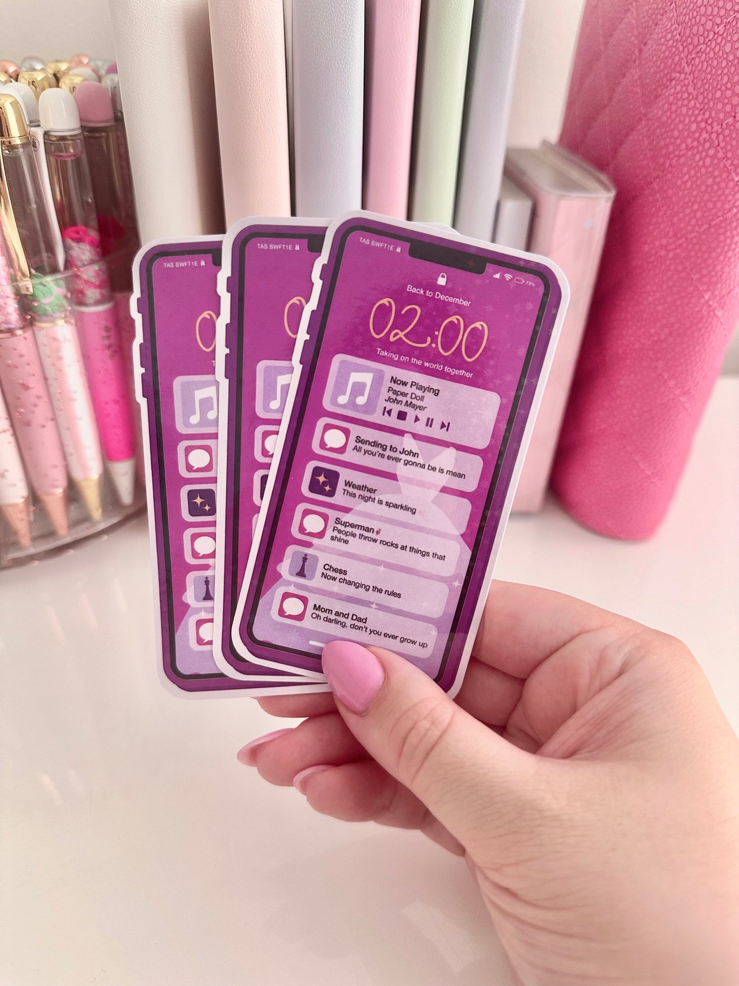 Taylor Swift Eras music phone stickers