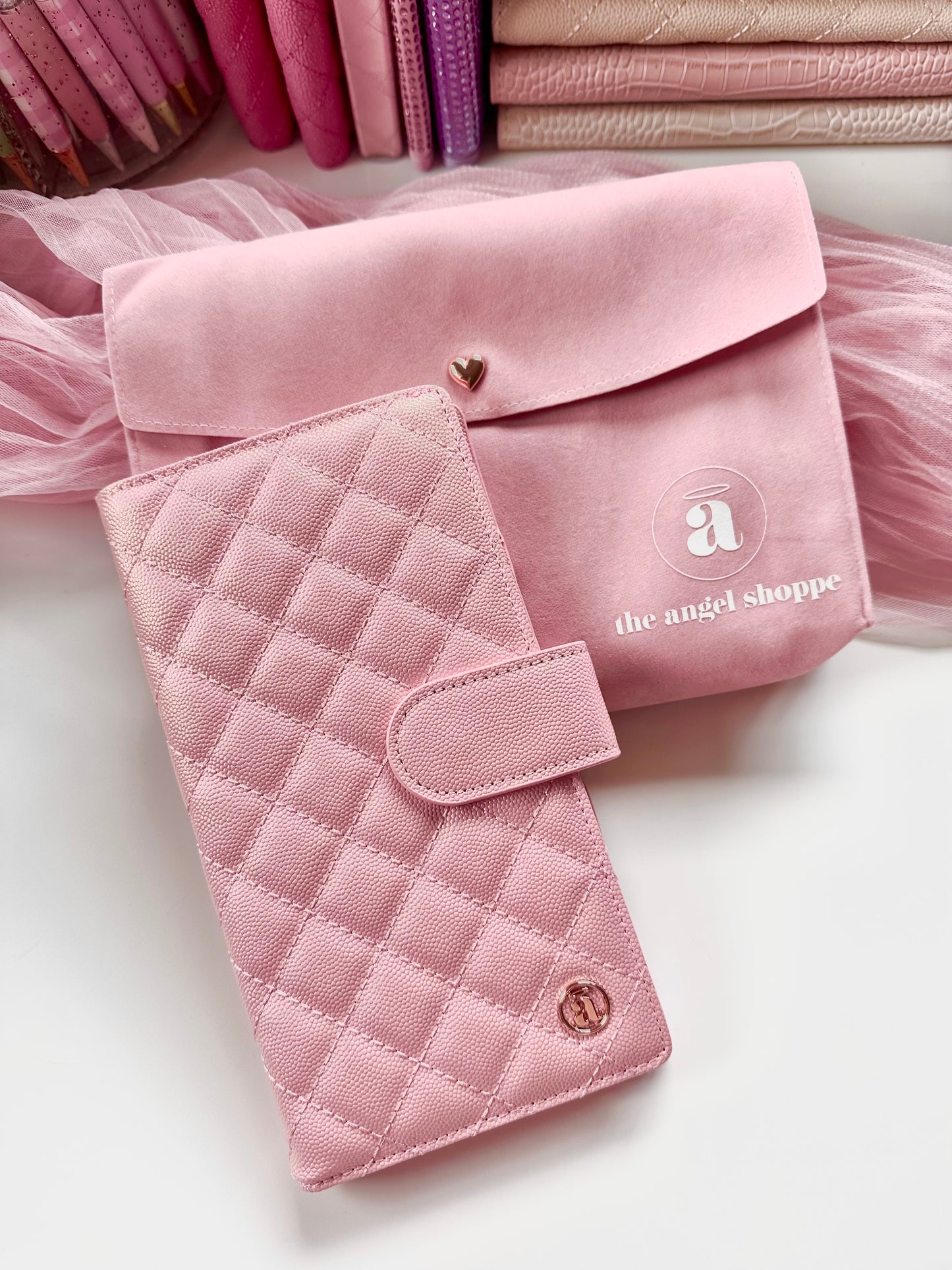 Birthday Girl Pearl Pink Quilted Weeks Cover