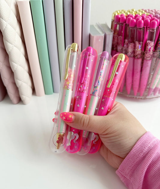 Barbie jelly pen sleeve (pen protectors)