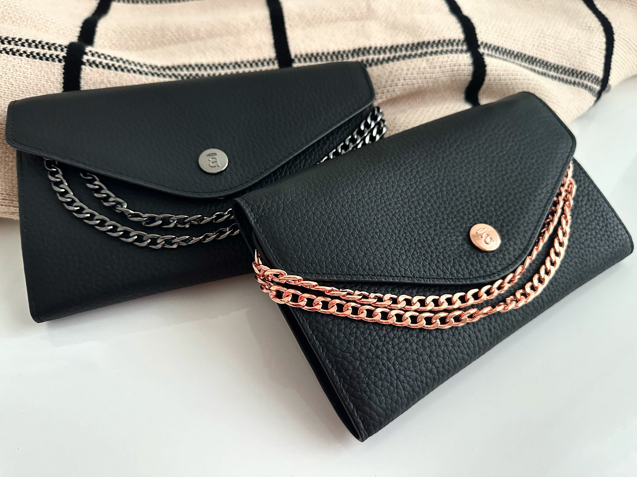 Black & Neutral Beaded Bag | Southern Birch Boutique