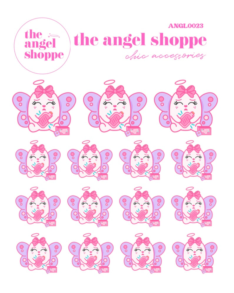 PMS Angel stickers - character stickers
