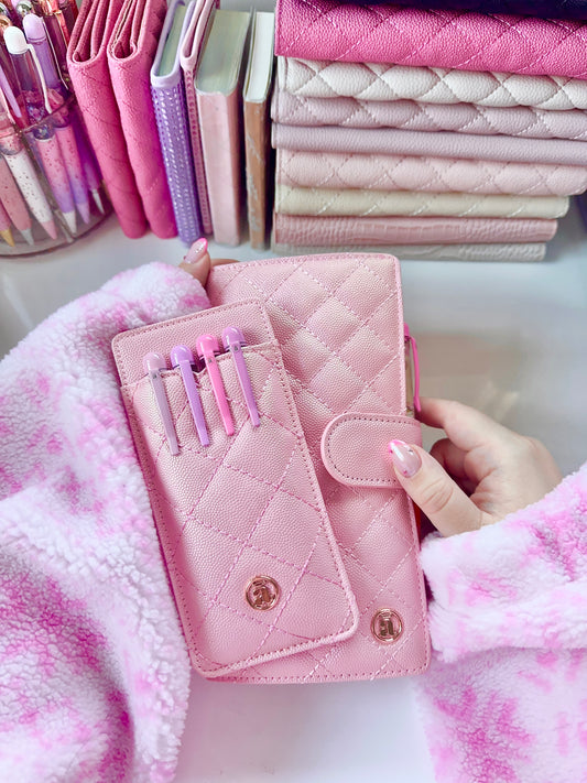 Birthday Girl Pearl Pink Quilted Weeks Cover
