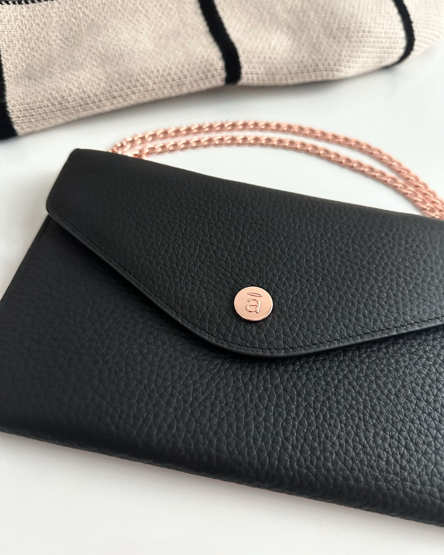 Black Noir Clutch (weeks cover & purse) WITH chain