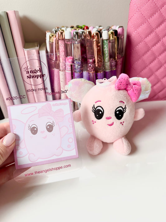 Cute angel sticky notes (holo foiled edges)