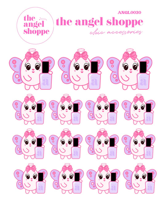 Nails Angel stickers - character stickers