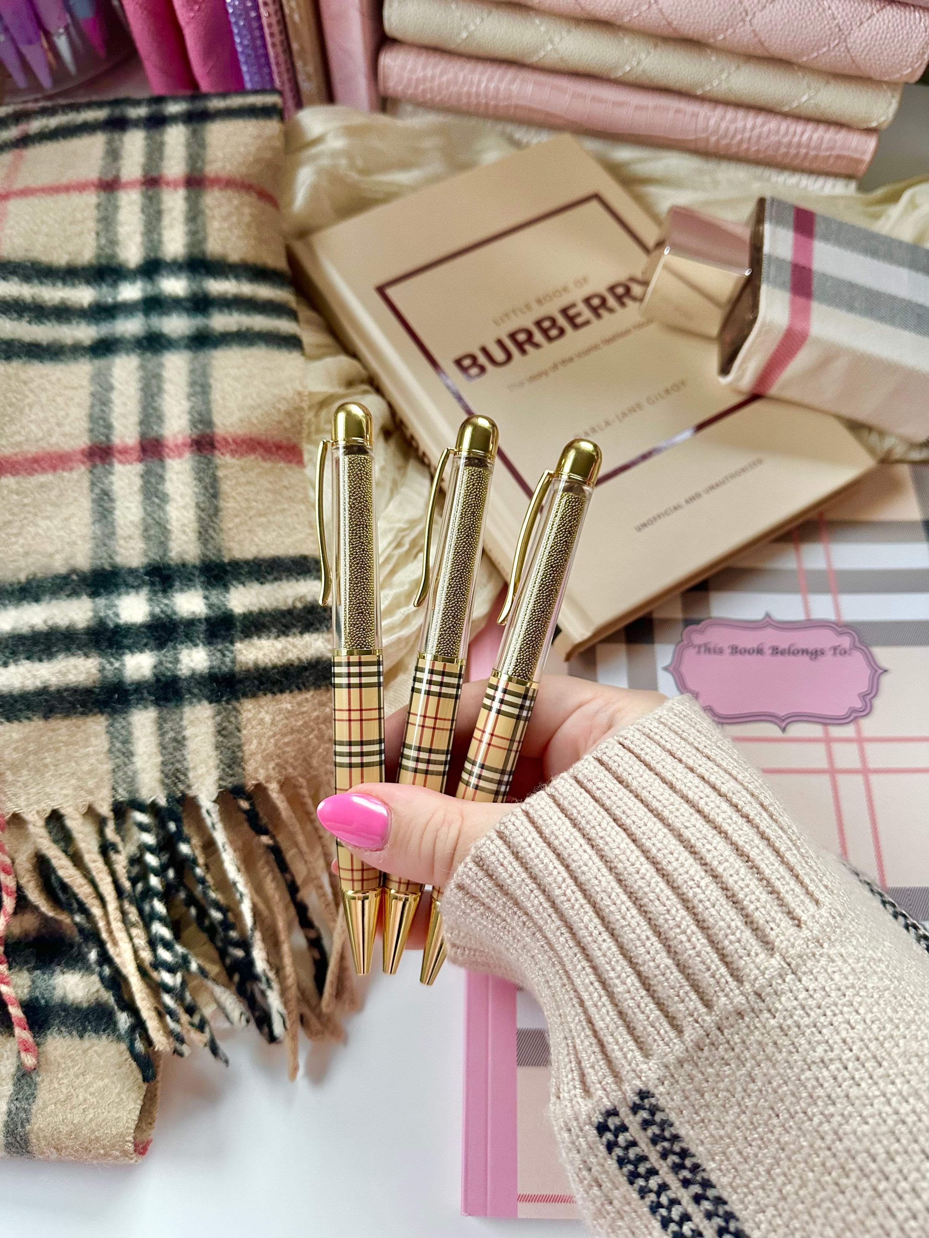 Burberry チェック柄 ボールペン 万年筆 シャーペン セット BURBERRY PEN COLLECTION * Limited Edition * – The Angel Shoppe