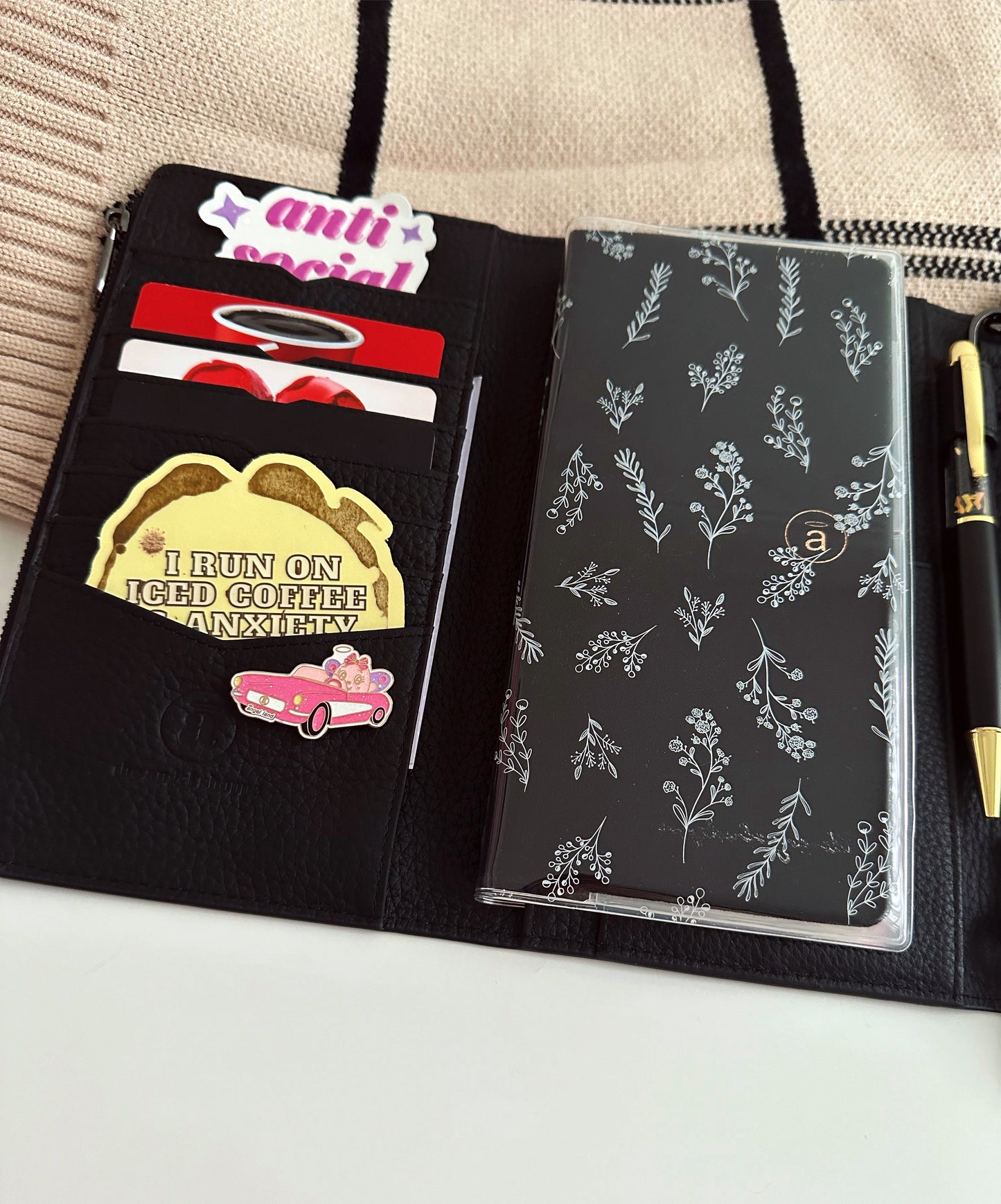 Black Noir Clutch (weeks cover & purse) WITH chain