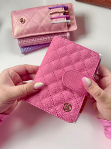 * 1 left * Azalea Pink Quilted Passport Cover