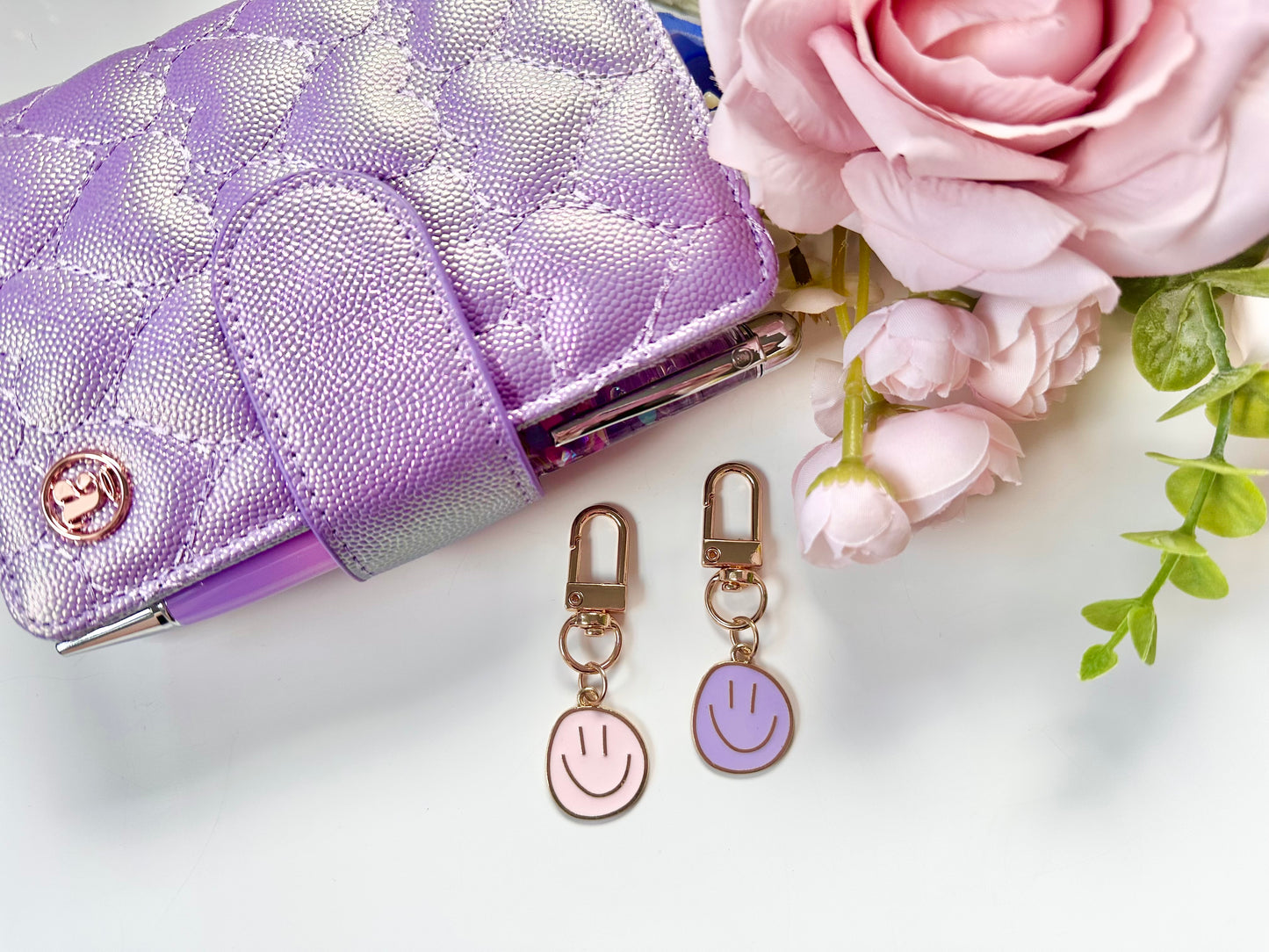 happy face keychains