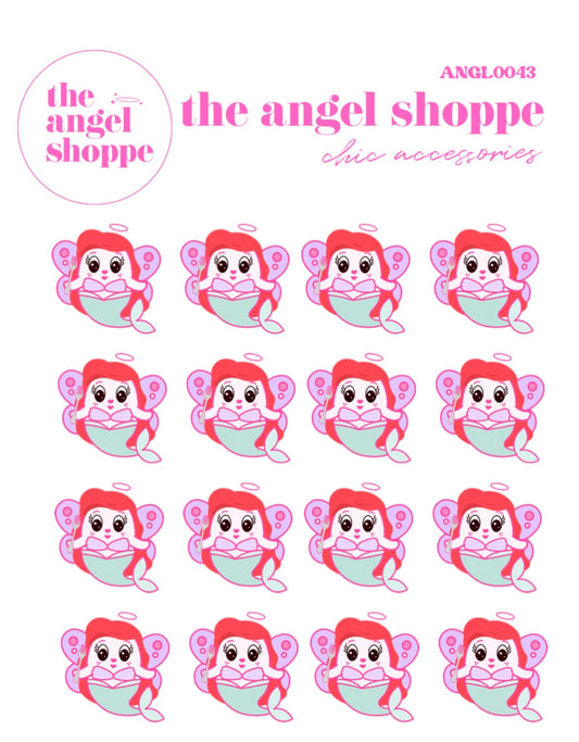 Angel mermaid stickers