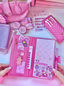 * 12 left * Azalea pink pen pocket holder * Limited Edition *