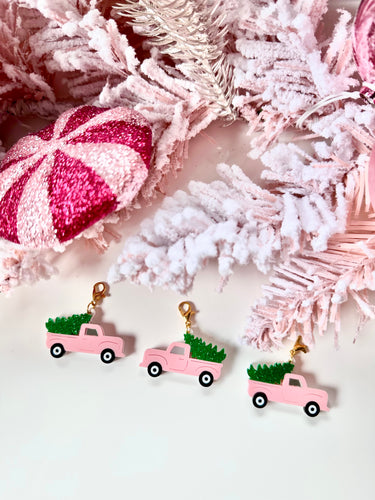 Pink truck charm
