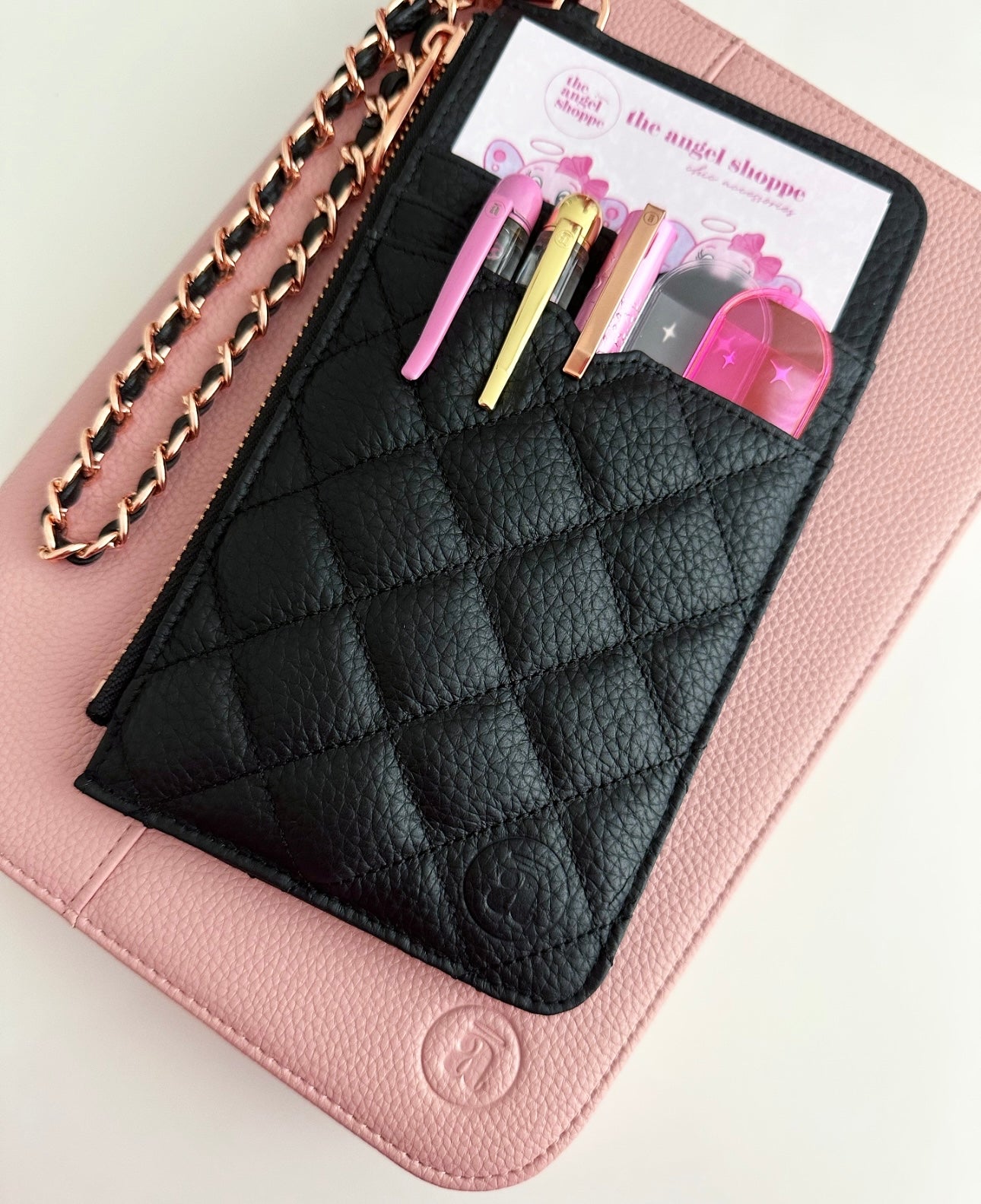 the Luxe Catch All (LCA) NOIR BLACK