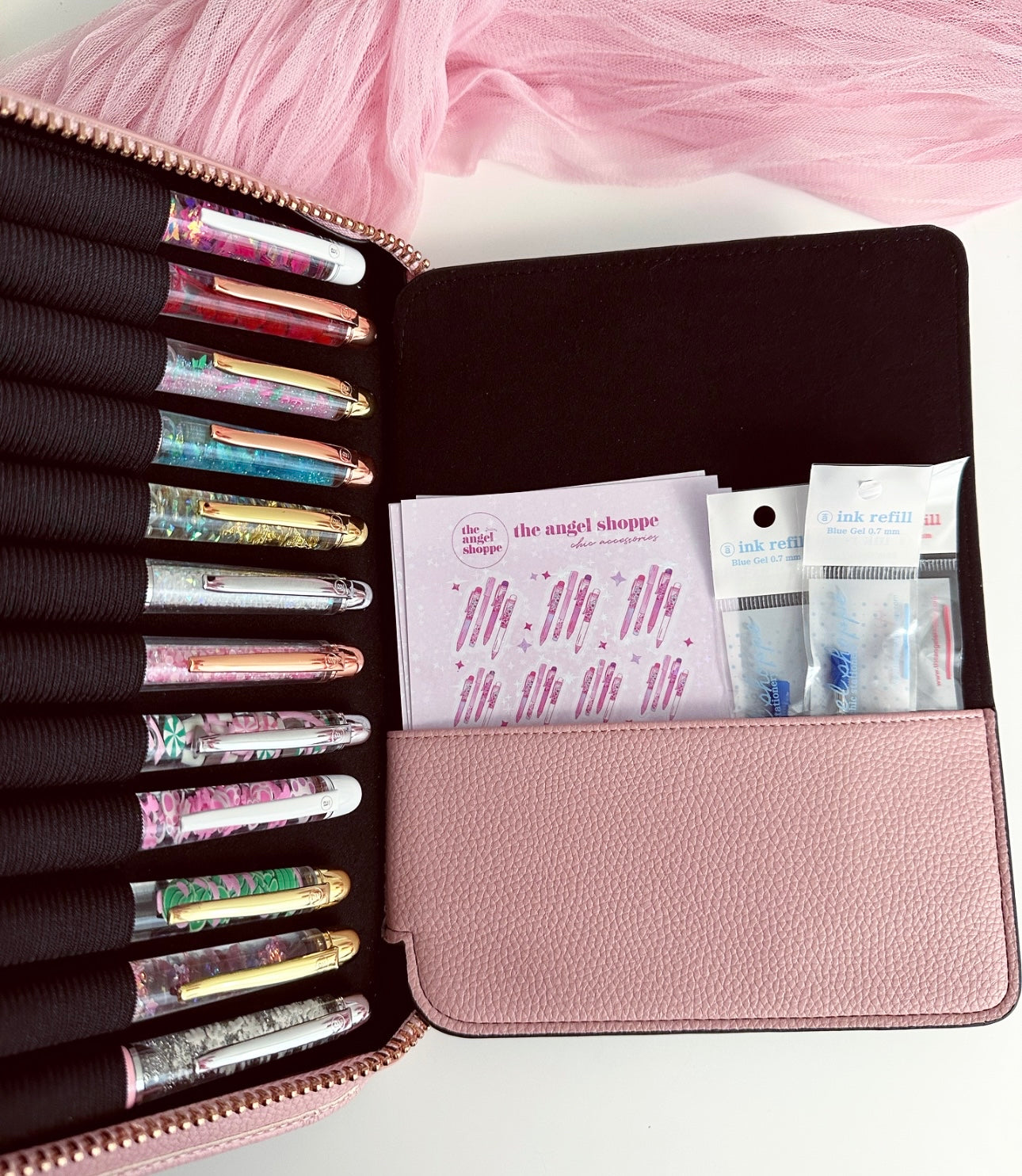 Rosé Luxe Pen Case + FREE STORMY PEN