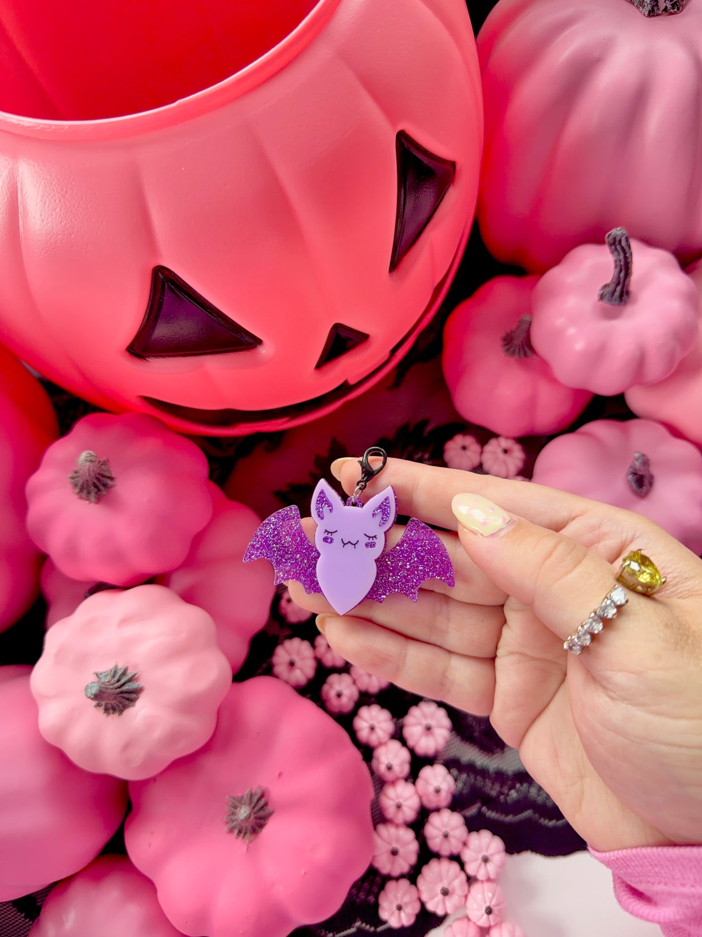 Sparkly glitter bat