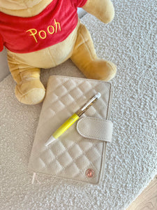 Vanilla Quilted B6 Planner Cover